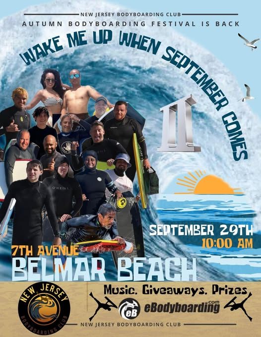 Wake Me Up When September Comes II poster — September 29th, 10:00 AM, 7th Avenue Belmar Beach